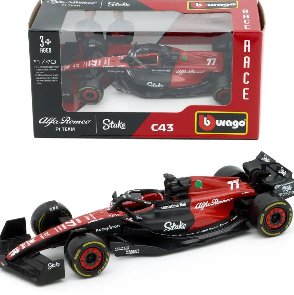 F1 - Alfa Romeo - C43 - #77 Valtteri Bottas - Bburago - 1:43