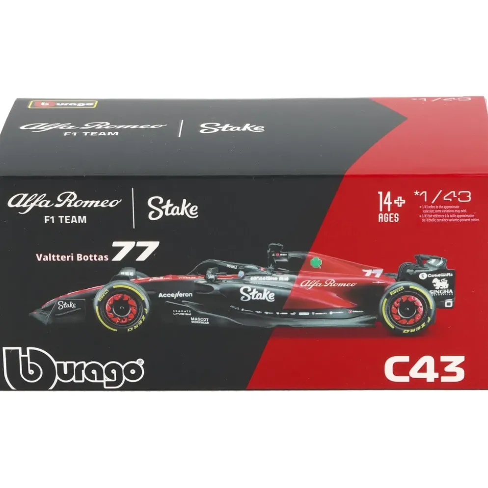 F1 - Alfa Romeo - C43 - #77 Valtteri Bottas - Bburago - 1:43