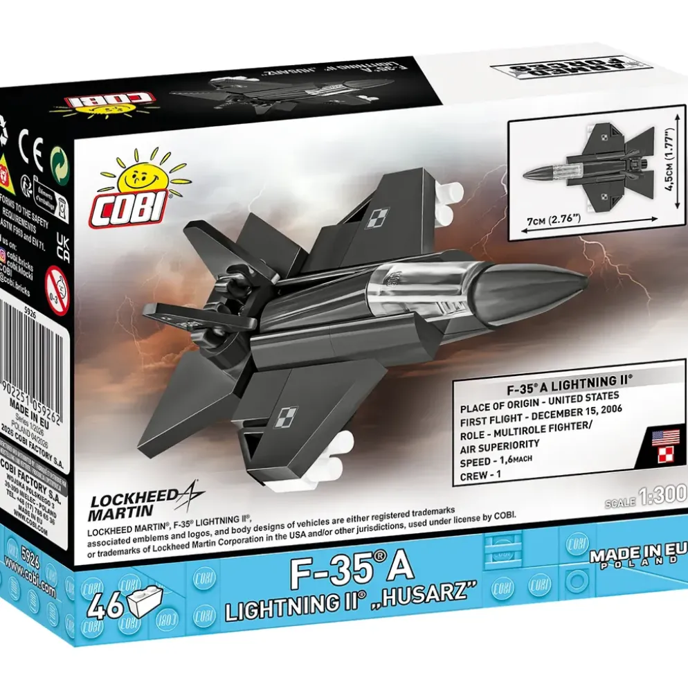 F-35A Lightning II "Husarz"- Klossbyggmodell - 5926 - COBI - 1:300