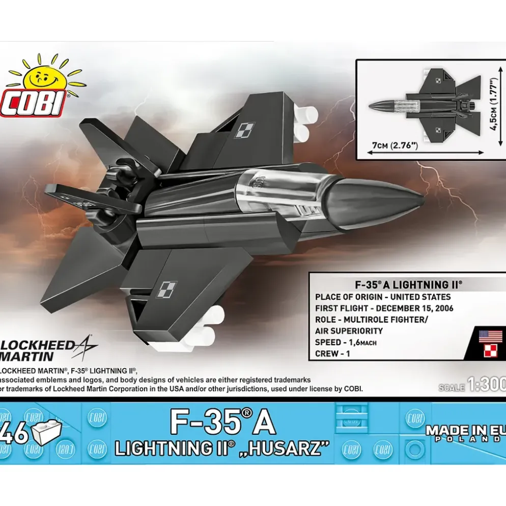 F-35A Lightning II "Husarz"- Klossbyggmodell - 5926 - COBI - 1:300