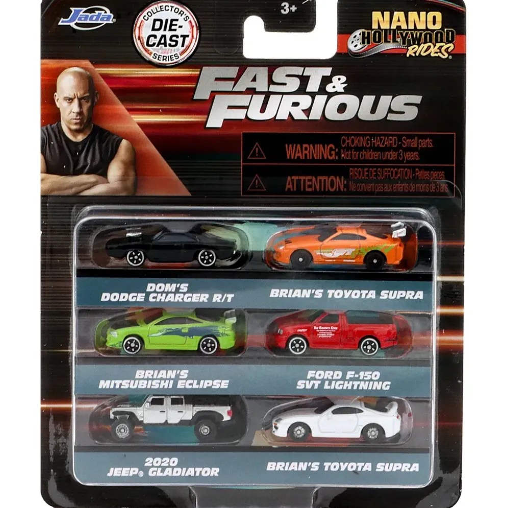 Fast & Furious 6-pack Nano Cars - Jada Toys