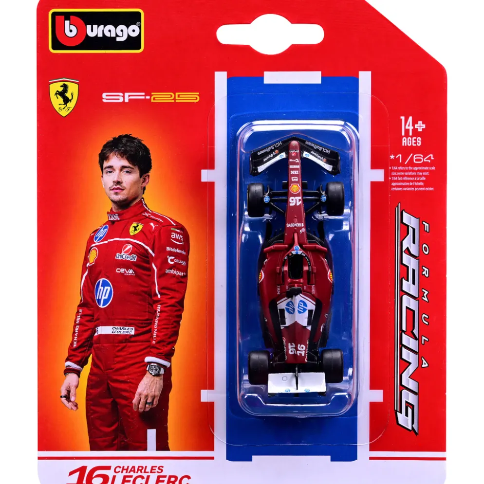 Ferrari SF-25 - Charles Leclerc - Bburago - 1:64 - 9 cm