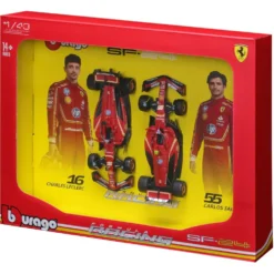Ferrari SF-24 - 2024 - Leclerc + Sainz - Bburago - 1:43