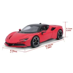 Ferrari SF90 Stradale - Röd - Bburago - 1:24