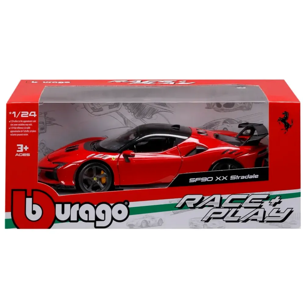 Ferrari SF90 XX Stradale - Röd - Bburago - 1:24 - 21 cm