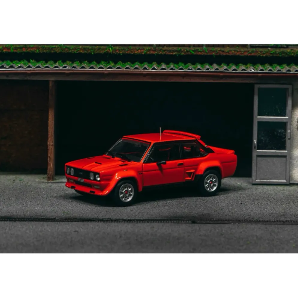 Fiat 131 Abarth Rally Stradale - Röd - Tarmac Works - 1:64