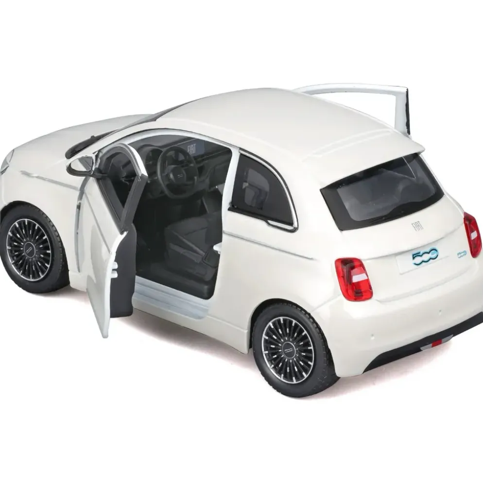 Fiat 500e - 2023 - Vit - Bburago - 1:24