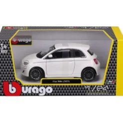 Fiat 500e - 2023 - Vit - Bburago - 1:24