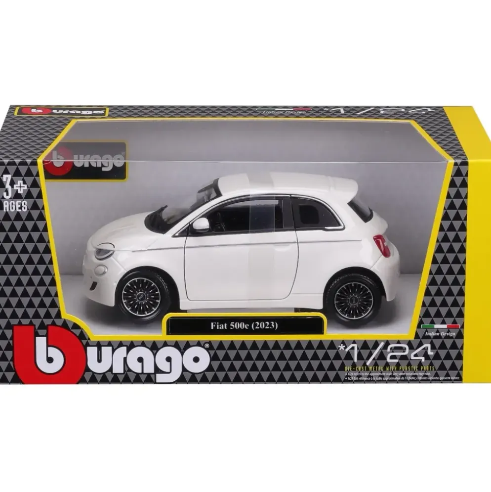 Fiat 500e - 2023 - Vit - Bburago - 1:24
