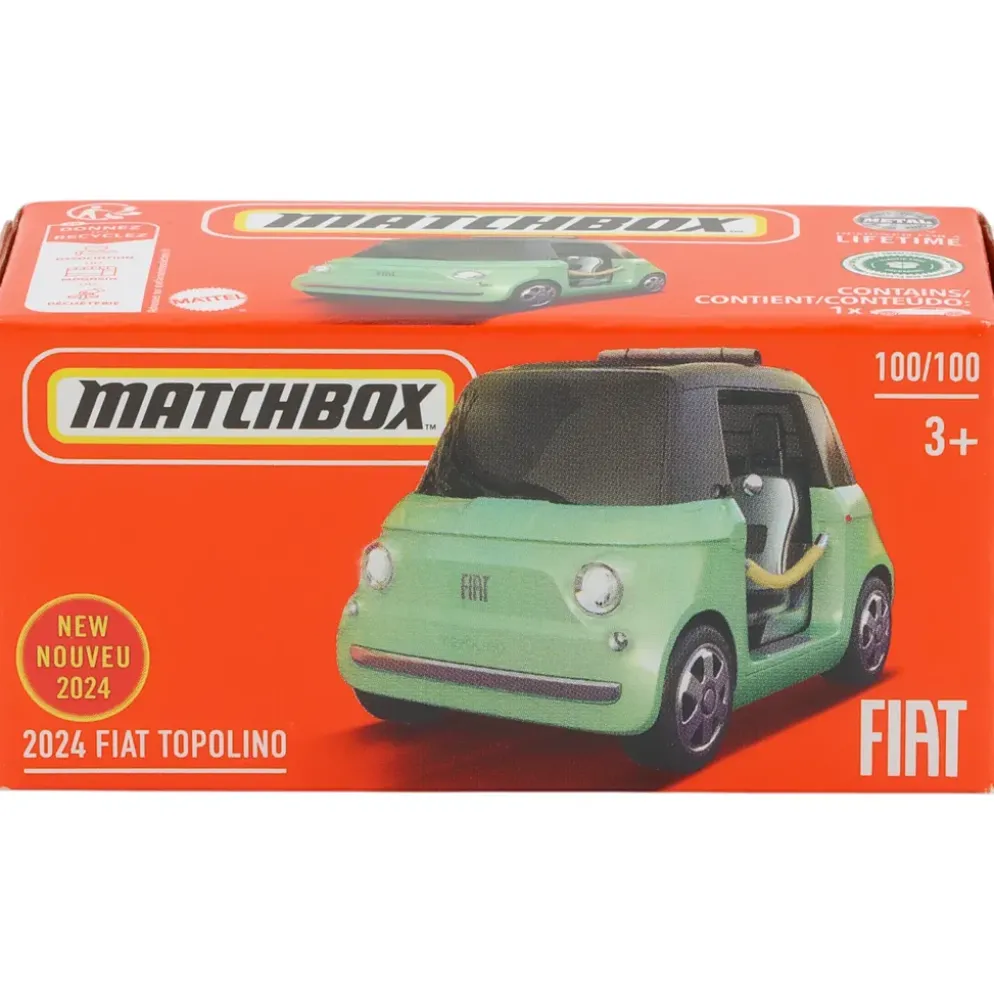 2024 Fiat Topolino - Grön - Power Grab 100/100 - Matchbox