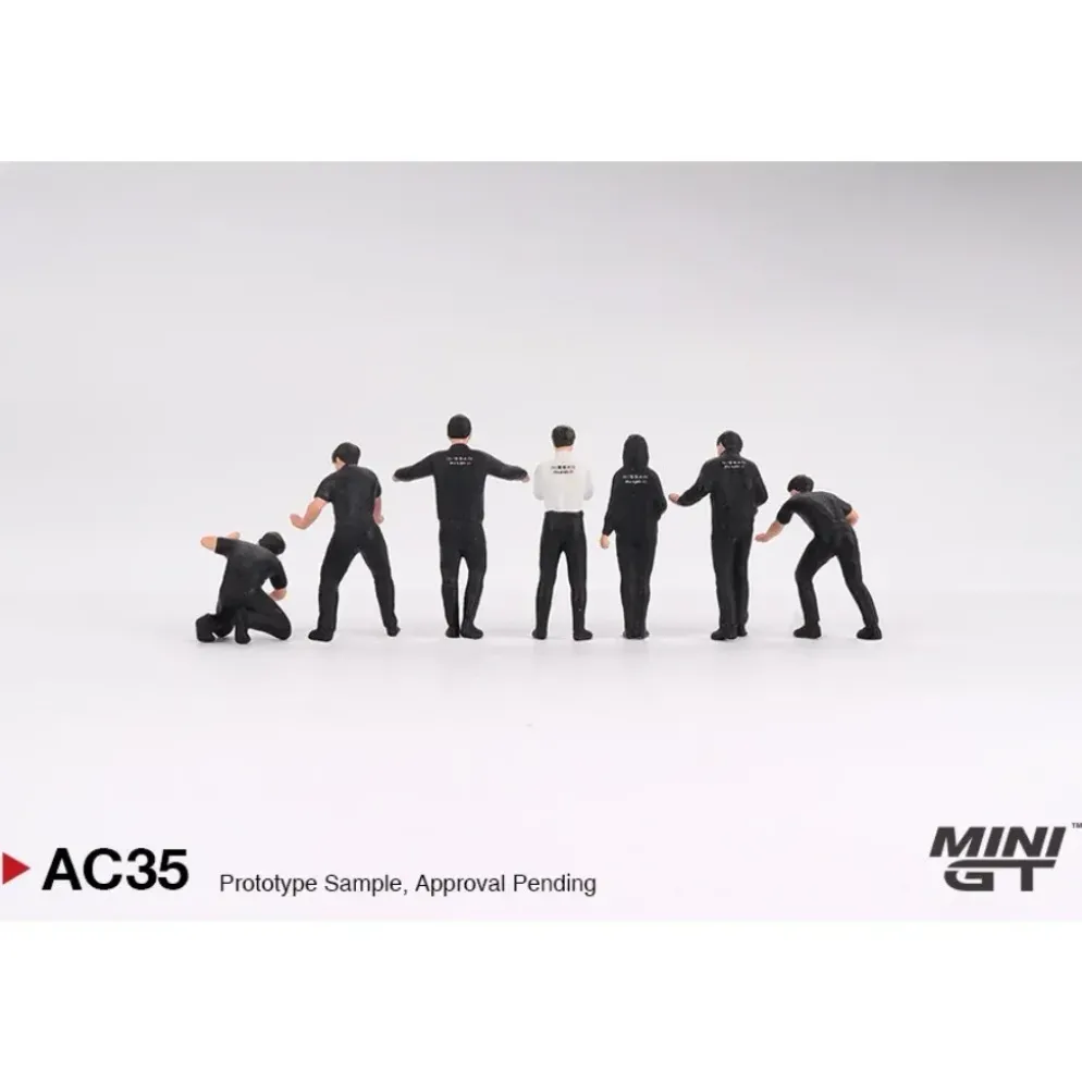 Figurer - NISMO Technician Team - AC35 - Mini GT - 1:64