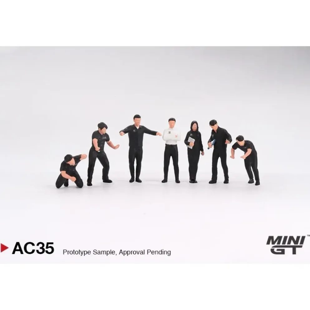 Figurer - NISMO Technician Team - AC35 - Mini GT - 1:64