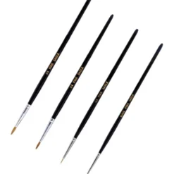 Fine Quality Pure Sable Brush Set - 4 Penslar - PPB2200/S - Model Craft