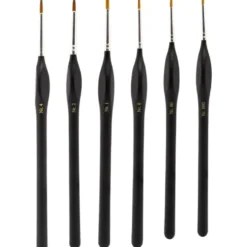 Fine Quality Synthetic Brush Set - 6 Penslar - PPB2300/S1 - Model Craft
