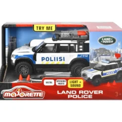 Finsk Polisbil - Land Rover - Majorette Grand Series - 12 cm