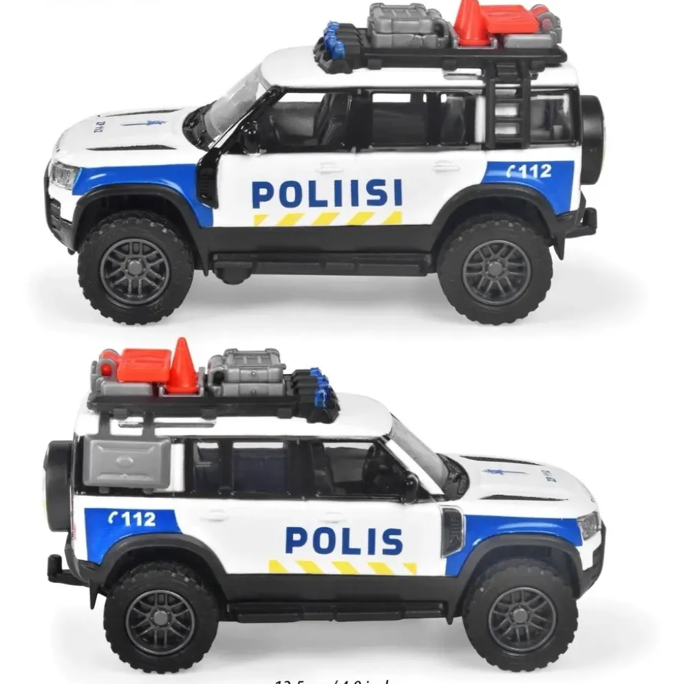 Finsk Polisbil - Land Rover - Majorette Grand Series - 12 cm