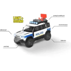 Finsk Polisbil - Land Rover - Majorette Grand Series - 12 cm