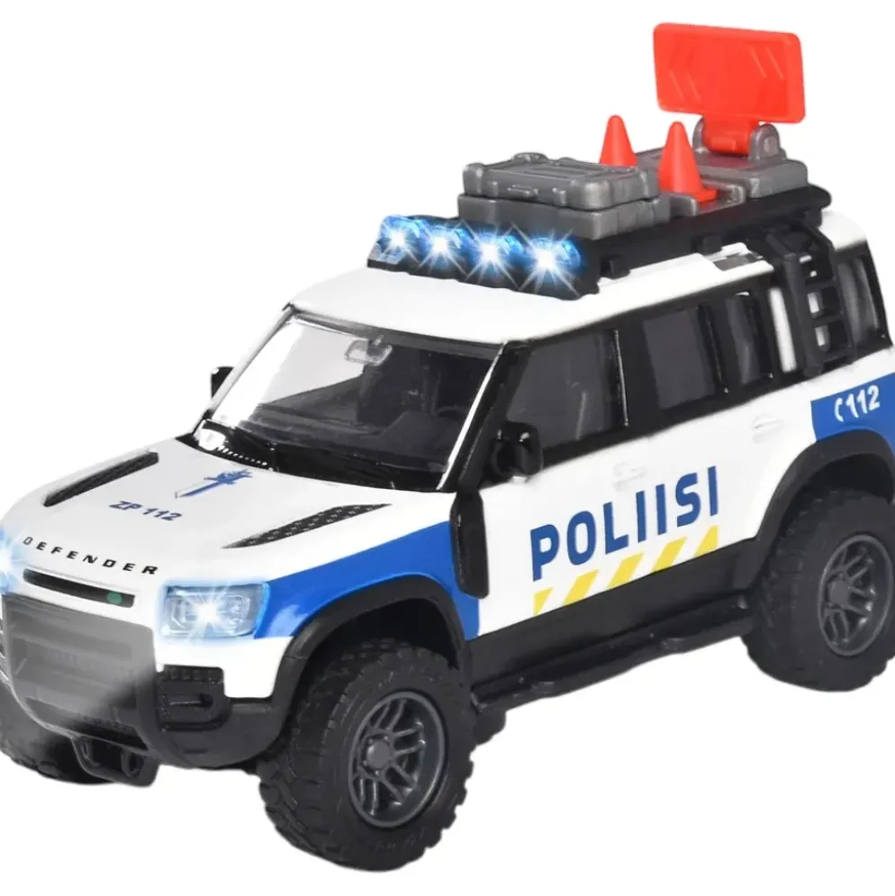 Finsk Polisbil - Land Rover - Majorette Grand Series - 12 cm