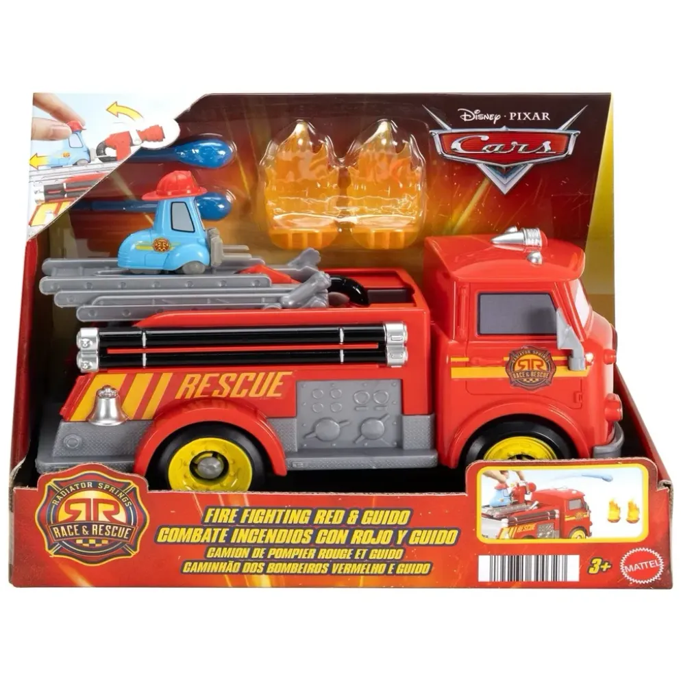 Fire Fighting Red & Guido - Disney Pixar Cars - Mattel