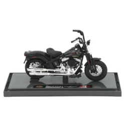 2008 FLSTSB Cross Bones - Harley - Svart - Maisto - 1:18