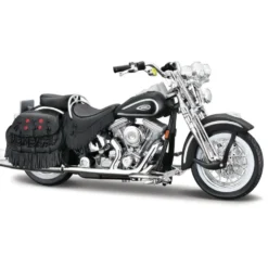 1999 FLSTS Heritage Softail Springer - Svart - Maisto - 1:18