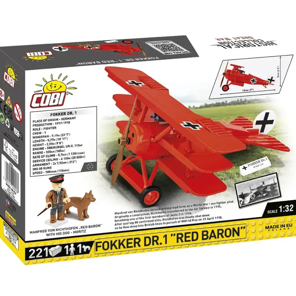 Fokker Dr.1 "Red Baron" - Byggklossar - 2996 - COBI - 1:32