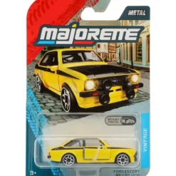 Ford Escort MK II 1800 - Gul / Svart - Vintage - Majorette
