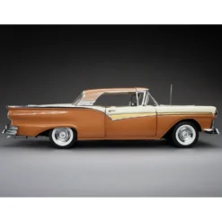 1957 Ford Fairlane 500 Skyliner - Brons / Vit - Sun Star - 1:18