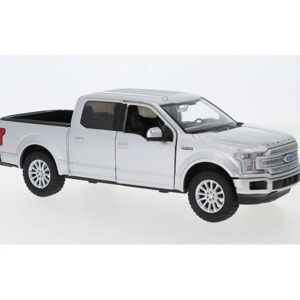 2019 Ford F-150 Limited Crew Cab - Silver - Motormax - 1:27