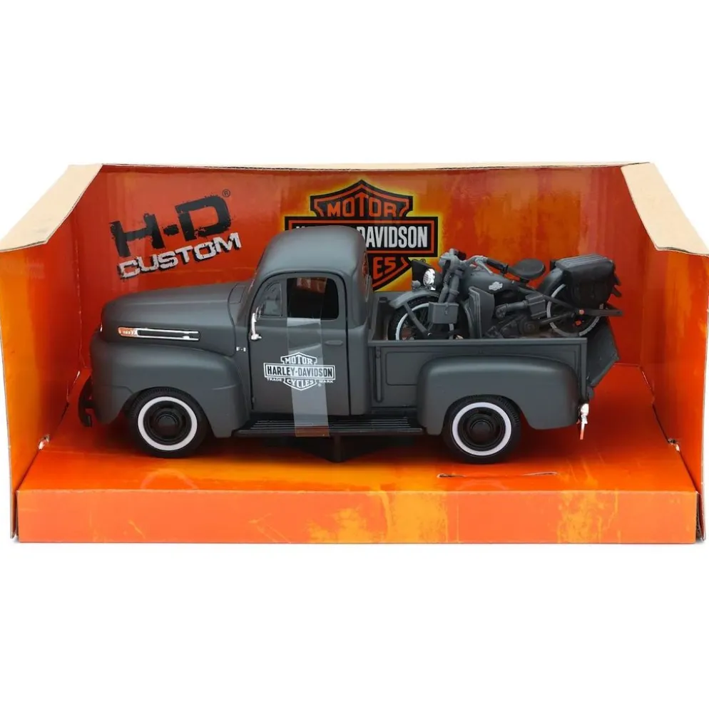Ford F-1 Pickup + Harley WLA Flathead - Maisto - 1:24