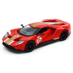 2017 Ford GT Heritage Edition - Röd - Kinsmart - 12 cm