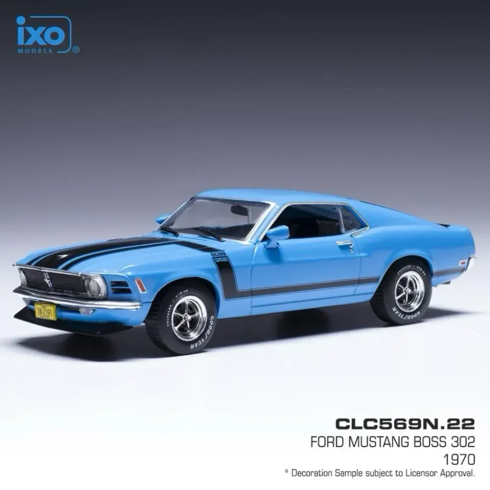 Ford Mustang Boss 302 - 1970 - Blå - Ixo Models - 1:43