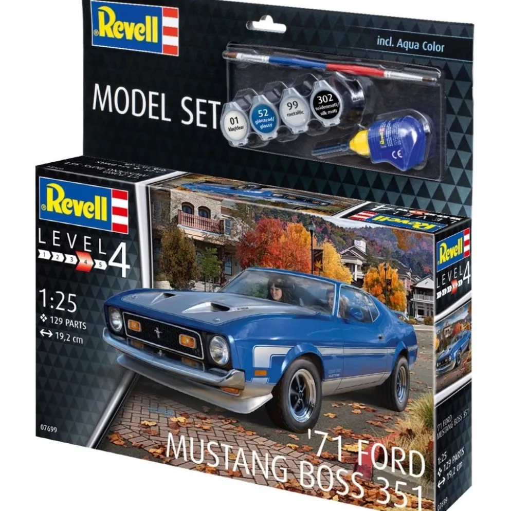 '71 Ford Mustang Boss - Model Set - 7699 - Revell - 1:25