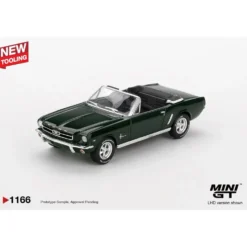 Ford Mustang Convertible 1964 Highland Green - Grön - 1166 - Mini GT - 1:64