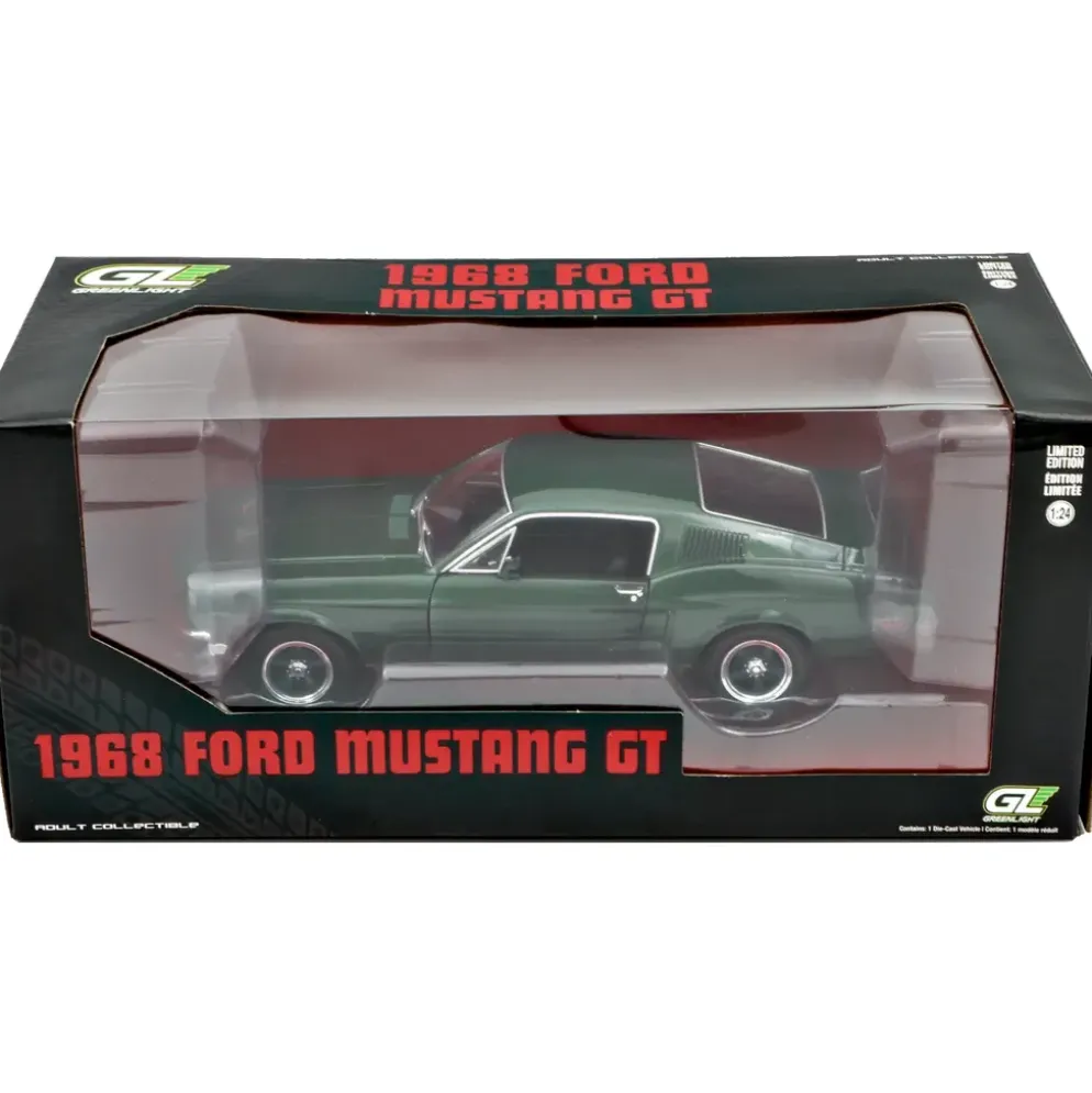 1968 Ford Mustang GT - Grön - GreenLight - 1:24