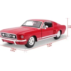 1967 Ford Mustang GT - Röd - Maisto - 1:24