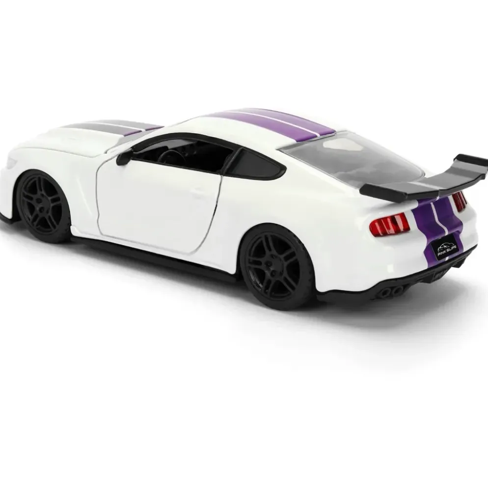 2016 Ford Mustang GT - Vit - Pink Slips - Jada - 13 cm