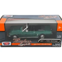 1964 1/2 Ford Mustang - Metallicgrön - Motormax - 1:24