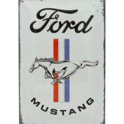 Ford Mustang - Plåtskylt - 20x30 cm