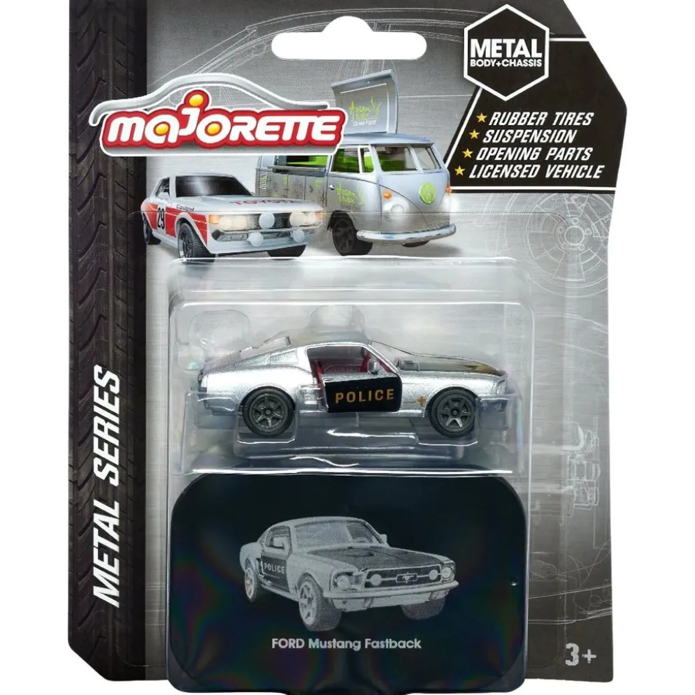 Ford Mustang polis - Vintage Deluxe metal series - Majorette