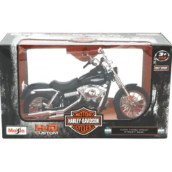 2006 FXDBI Dyna Street Bob - Harley - Blå - Maisto - 1:12