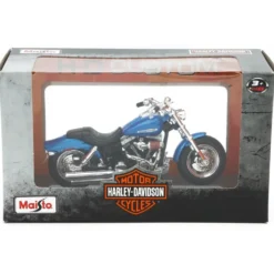 2009 FXDFSE CVO Fat Bob - Harley - Blå - Maisto - 1:18