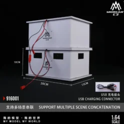 #16 Garage - Diorama - LED-belysning - 1:64