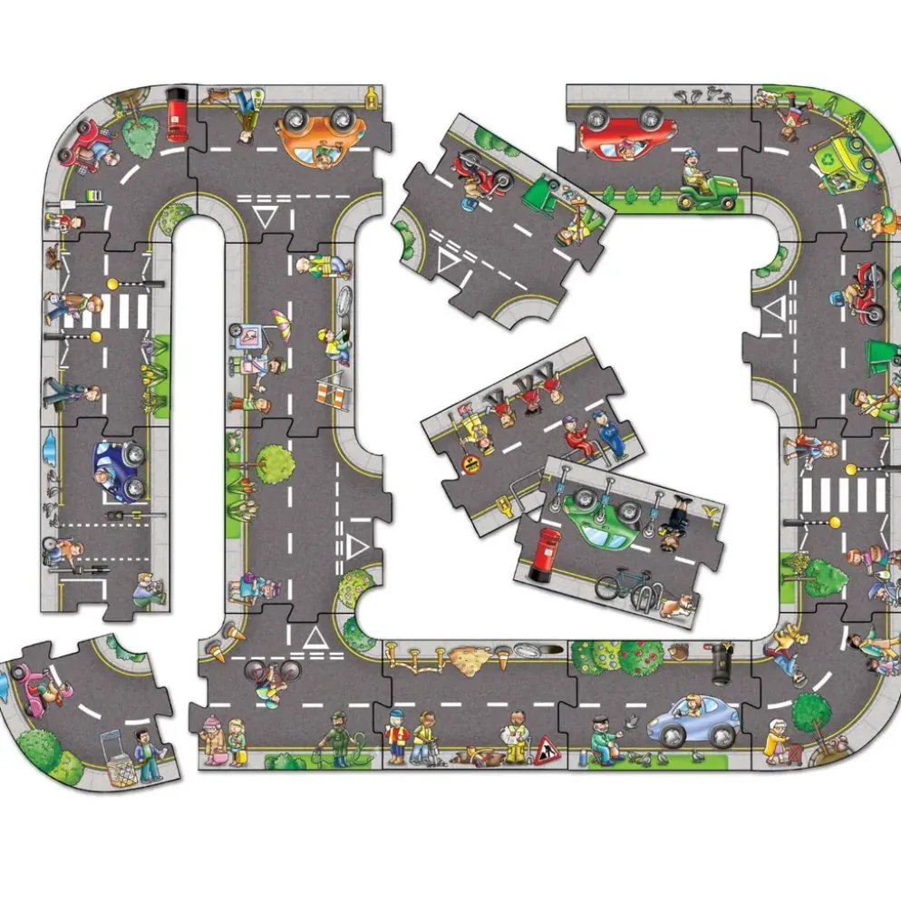 Gigantiskt vägpussel (20 bitar) - Giant Road - Orchard Toys