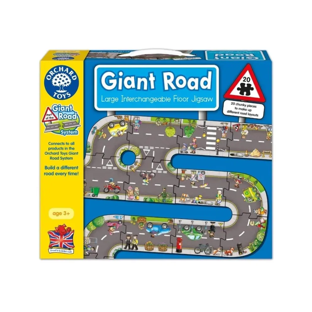 Gigantiskt vägpussel (20 bitar) - Giant Road - Orchard Toys