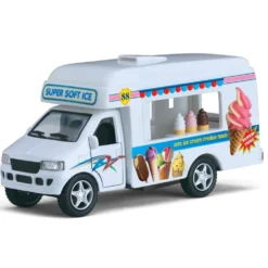 Glassbil - Ice Cream Truck - Kinsfun - 13 cm