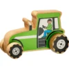 Grön traktor i trä från Lanka Kade