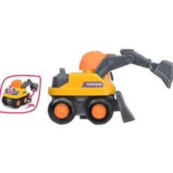 Grävmaskin - Volvo - Builder Team - ABC - 13 cm