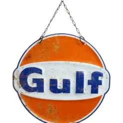 Gulf logga - Plåtskylt - 30 x 29 cm