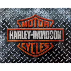 Harley-Davidson - Motor Cycles - Plåtskylt - 20x15 cm